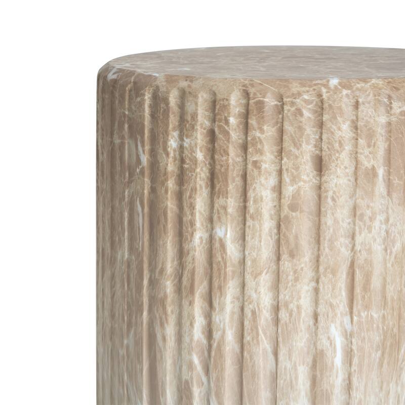 Christopher Knight Home- Sarah Outdoor MGO Carved Side Table