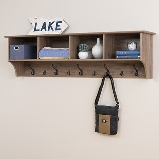Prepac 60" Wide Hanging Entryway Shelf - 60 in. W x 16.5 in. H x 11.5 in. D