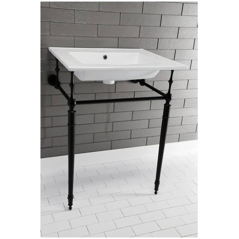 Kingston Brass Continental 25" X 22" Vitreous China Vanity Top with