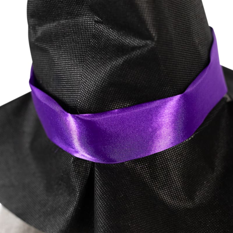 Lighted Fortune Telling Witch Halloween Decoration - 26" - Black and Green