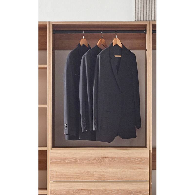 Prosper Oak Freestanding Walk in Wood Closet System