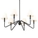 preview thumbnail 3 of 6, Kennedy 29.75" Wide 6-Light Chandelier