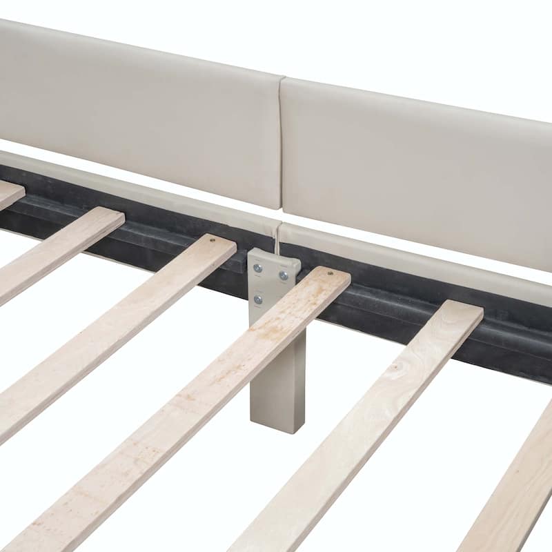 Queen Size and Twin XL Size Upholstered Platform Bed