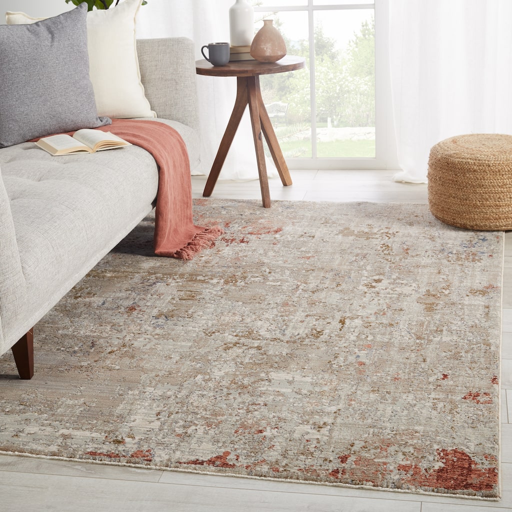 Cammila Abstract Tan/ Rust Area Rug