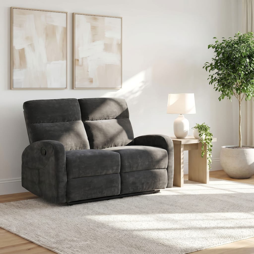 Hamilton Chenille Upholstered Manual Reclining Loveseat