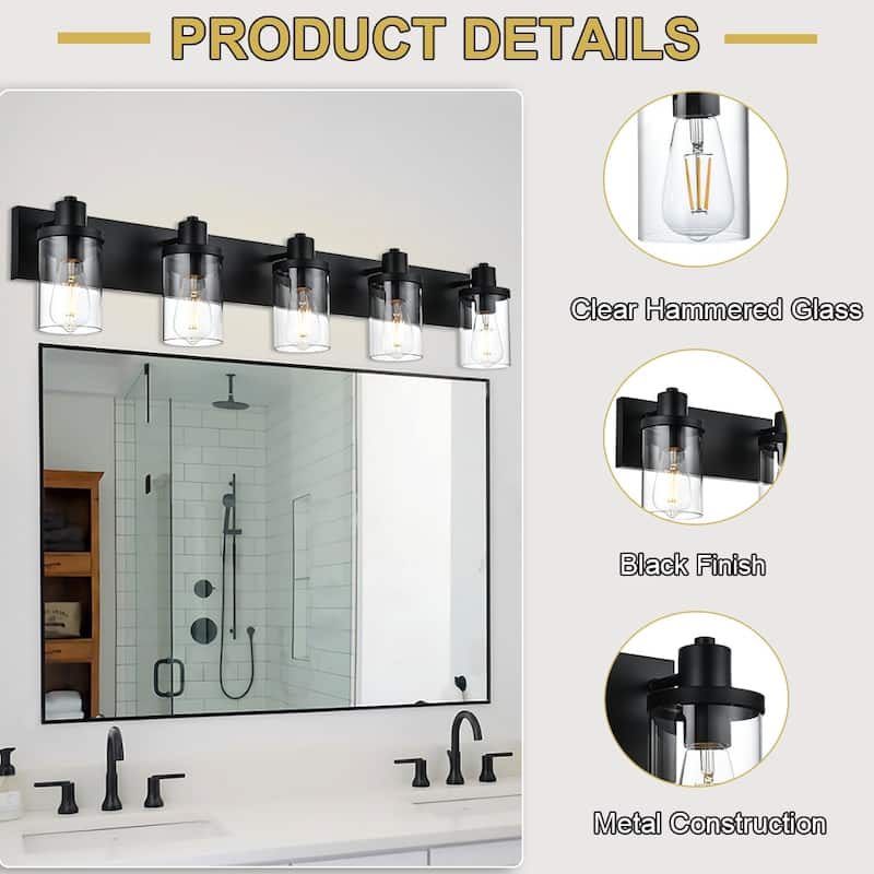 Vinluz Vanity Lights Matte Black