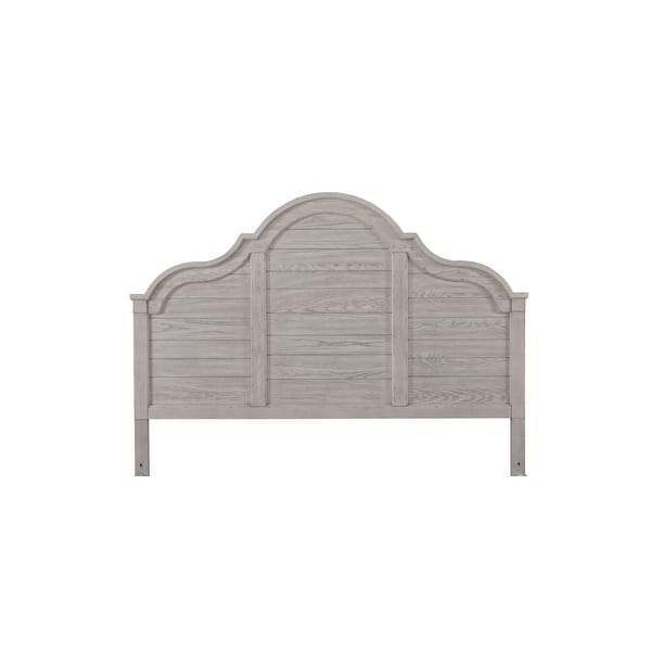slide 1 of 5, Belhaven King/Cal King Arched Panel Headboard in Weathered Plank Finish