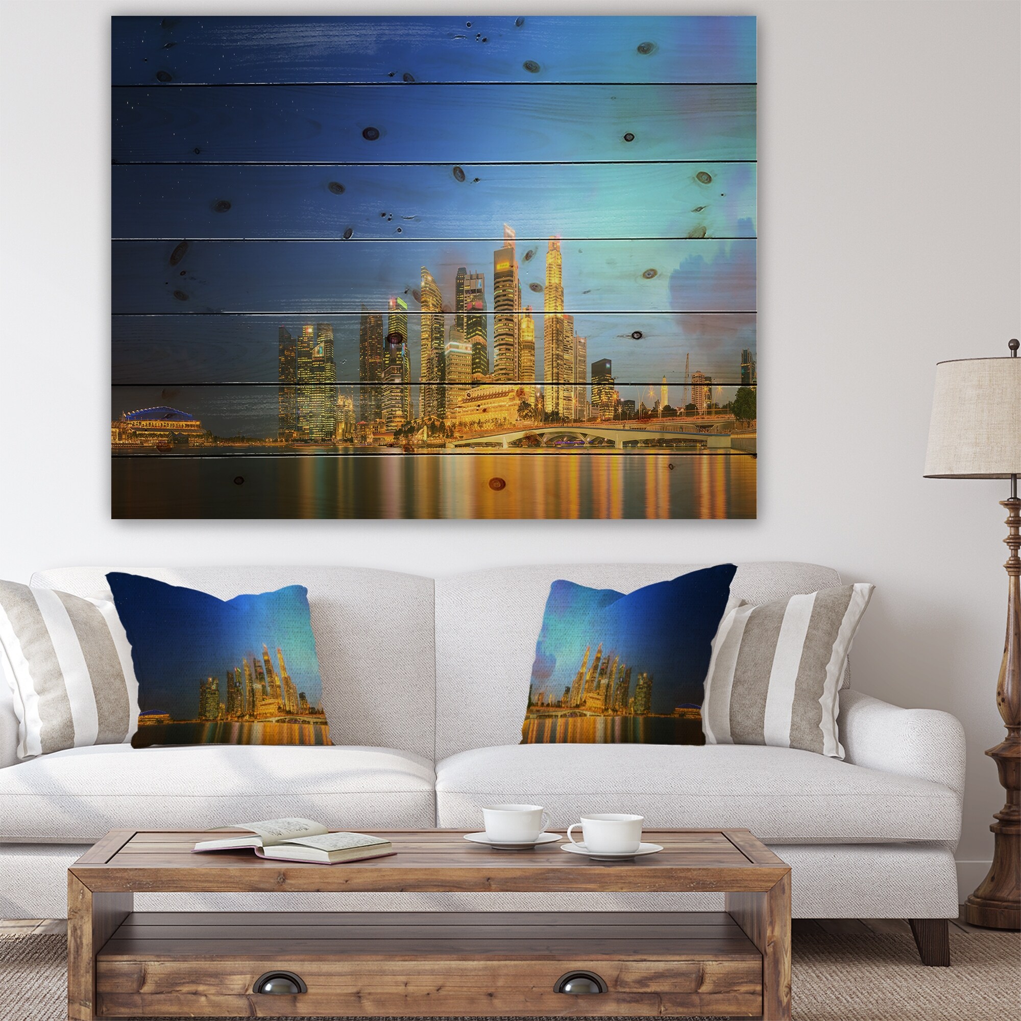 全ての 'Singapore Designart Skyline Print Cityscape Bay' Marina and 絵画
