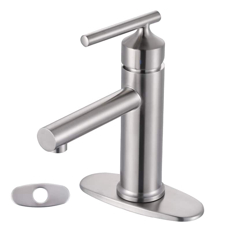 WOWOW Single Handle Bathroom Faucet with Pop-Up Drain