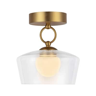 Alora Lighting SF443308-UNV Leota 8" Wide LED Semi-Flush Ceiling