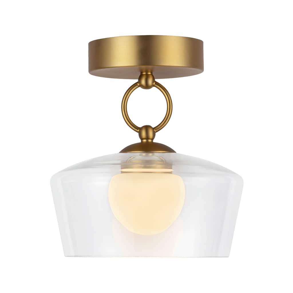Alora Lighting SF443308-UNV Leota 8" Wide LED Semi-Flush Ceiling