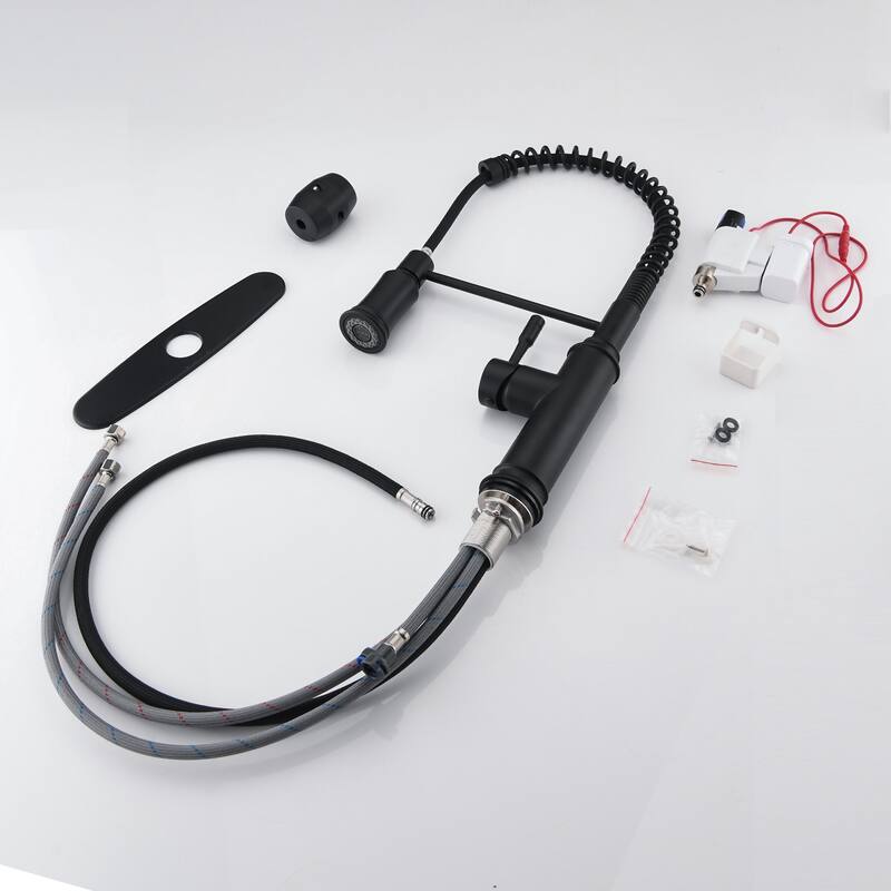 Matte Black Pull Down Touch Kitchen Faucet with Two Spray Modes