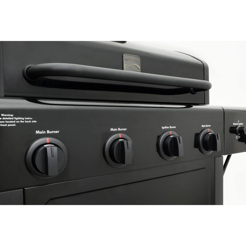 Kenmore 4 Burner plus Side Burner All Black Grill