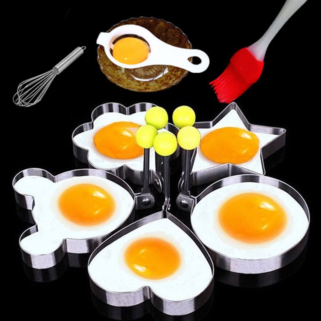 Silicone Egg Mold Sunny Side Up Egg Robot shape for Egg Mold & Ric