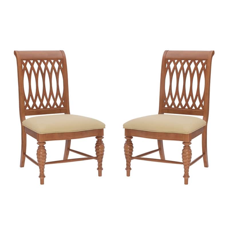 Linon Holden Solid Wood Farmhouse Side Dining Chair (Set of 2)