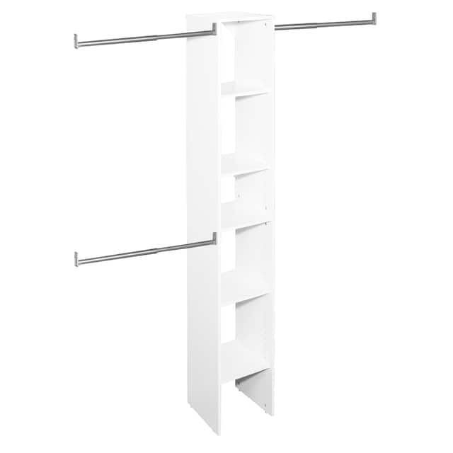 ClosetMaid SuiteSymphony 12-inch Wide Closet Tower Kit - White