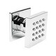 preview thumbnail 11 of 9, ALFI brand AB3820-PC Polished Chrome 2" Square Adjustable Shower Body Spray