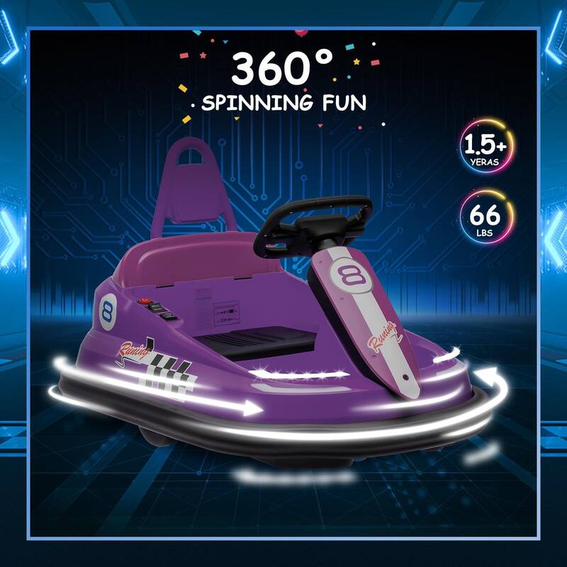 Baby Bumper Car, 6V Electric Ride On Car with 360 Spin