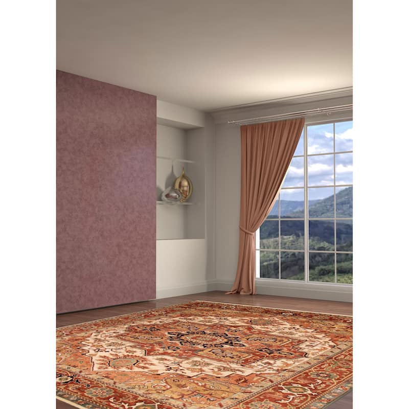 ECARPETGALLERY Hand-knotted Jules Sultane Ivory Wool Rug - 7'11 x 10'0