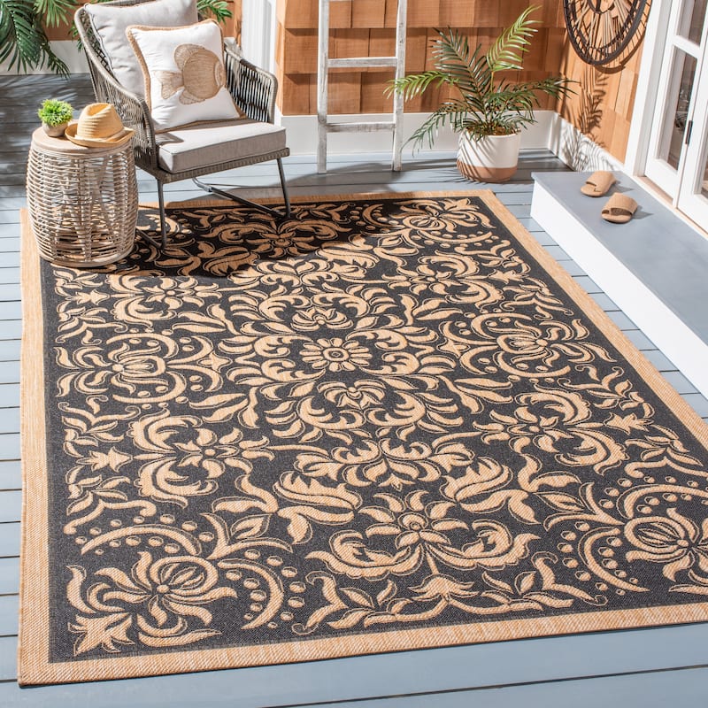 SAFAVIEH, Courtyard Orlanda Indoor/ Outdoor Waterproof Patio Backyard Rug