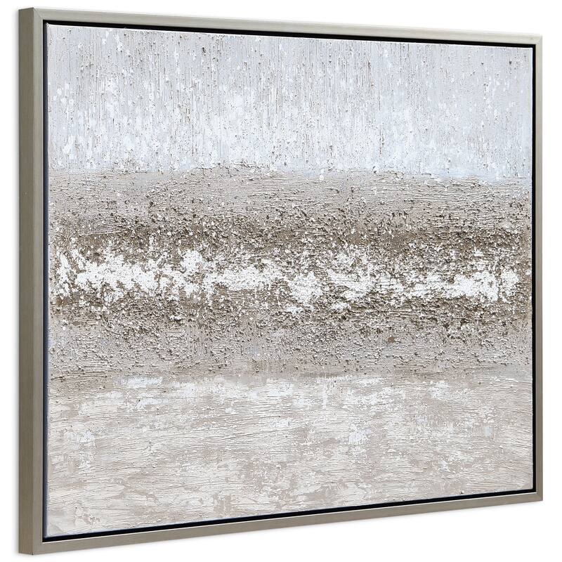 Sandpath Textured Hand Painted Canvas Wall Art