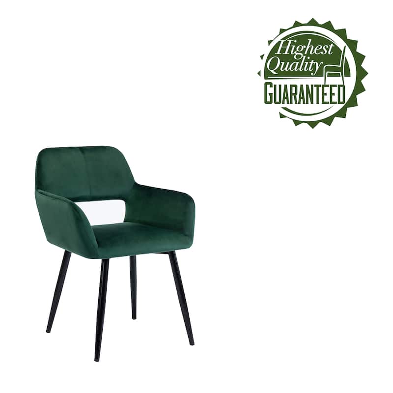 Porthos Home Giana Dining Room Chair, Velvet Upholstery, Metal Legs