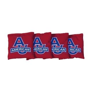 American University AU Eagles Red Cornhole Bags