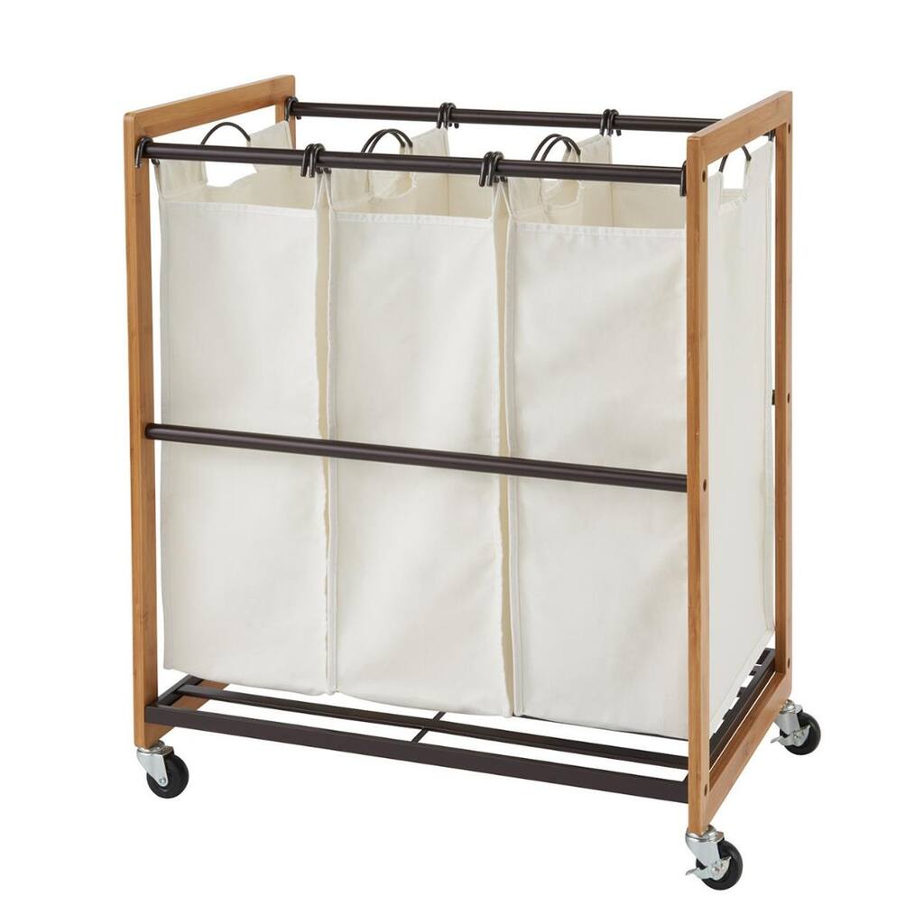TRINITY 3-Bag Laundry Cart