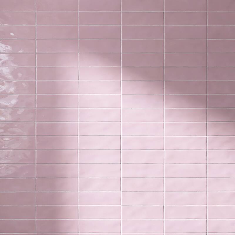 TileGen. Borgo 2.6" x 7.9" Porcelain in Pink Wall & Floor Tile (56 tiles/7.76 sqft.)