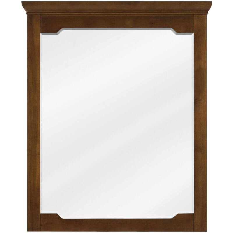 Jeffrey Alexander Chatham 34" x 28" Rectangular Beveled Framed Wall - Chocolate