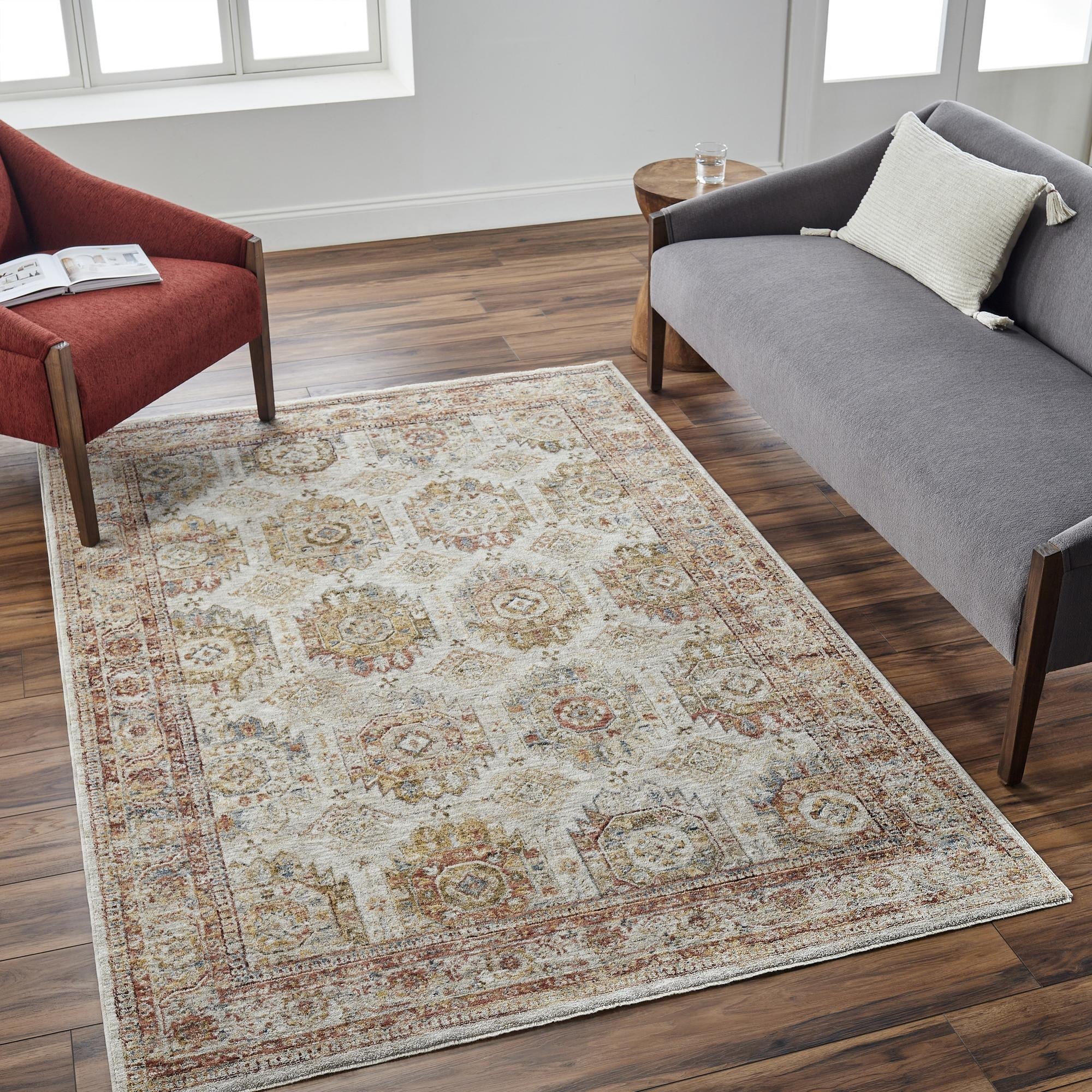Livabliss Transitional Mona Lisa Medallion Area Rug