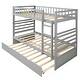 preview thumbnail 16 of 25, Twin Size Bunk Beds with Trundle and Movable Storage