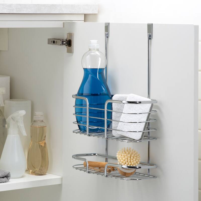 Kitchen Details Over the Cabinet Organizer in Chrome