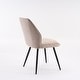 preview thumbnail 38 of 47, Set of 2 Modern Dining Chairs, Armless Upholstered Side Chairs