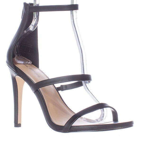 Call It Spring Astoelian Triple Strap Dress Sandals, Black - 10 us / 41 eu