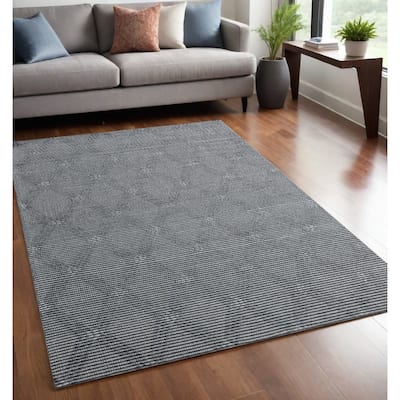 Mucu Geometric Non Skid Woven Area Rug By HomeRoots