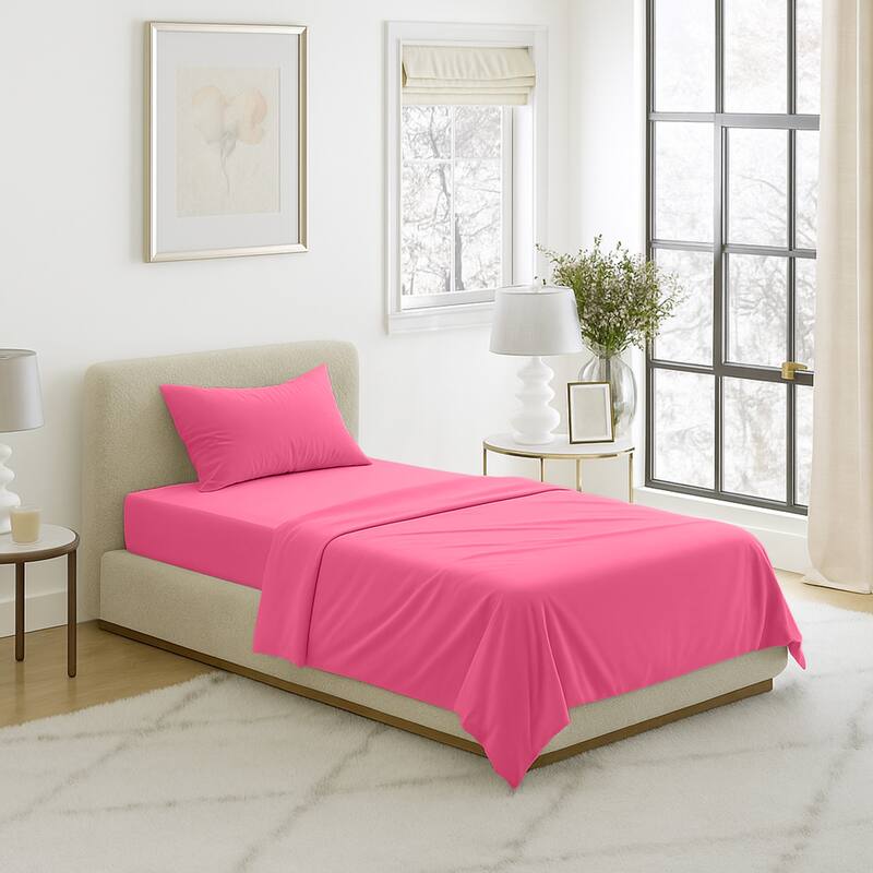 Winsor Home Series 1200 Bed Sheet Set Twin XL - Pink