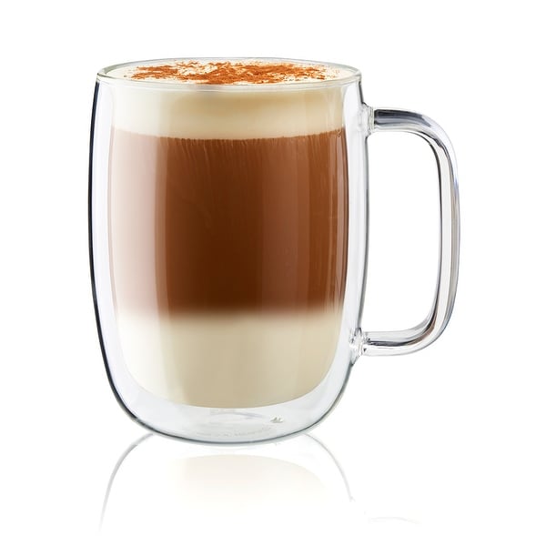 ZWILLING Sorrento Plus 2-pc Double-Wall Glass Latte Mug Set