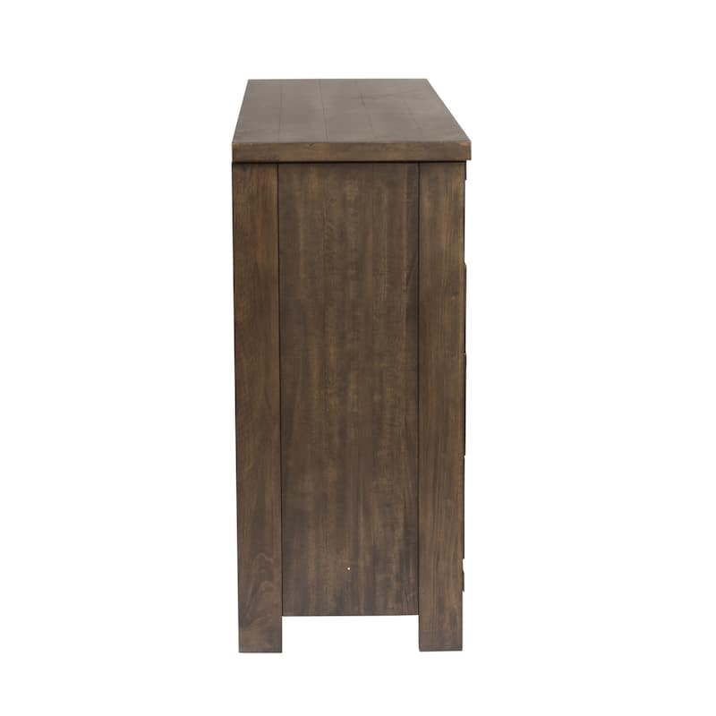 Thornwood Hills Rock Beaten Gray with Saw Cuts Dresser & Mirror