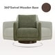 preview thumbnail 57 of 67, Spruce & Spring Rebecca Swivel Accent Chair Armchair with Back Cushion