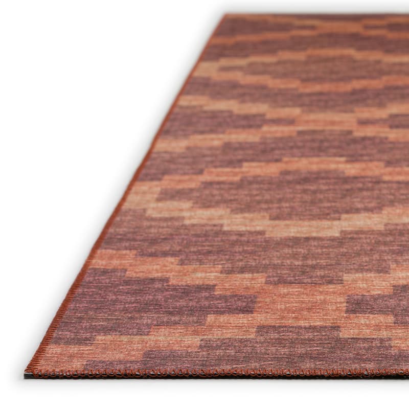 Indoor/ Outdoor Addison Yuma Southwest Chevron Washable Area Rug
