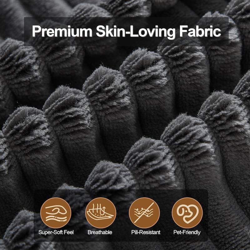 Couch Modular Sectional Sofa with Plush Corduroy No Assembly Required