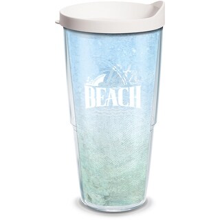 Tervis Margaritaville Tumbler - Peace Love Salt Design | Double Wall Insulated 16oz Travel Cup