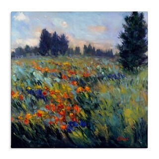 Stupell Flower Meadow Landscape Canvas Wall Art Design by Alexi Fine ...