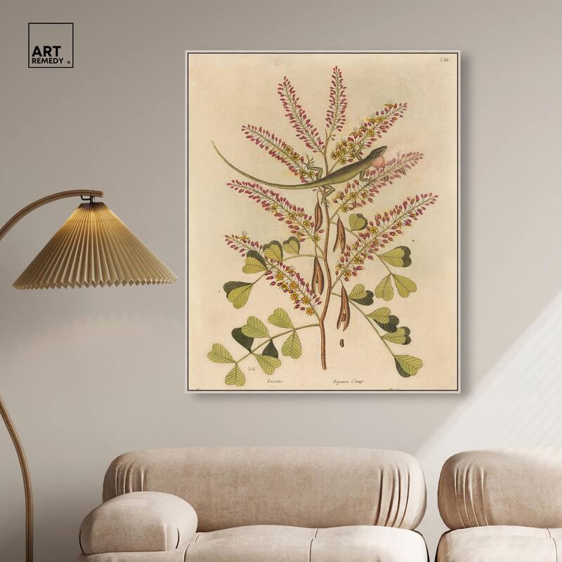 Green Lizard Canvas by Art Remedy