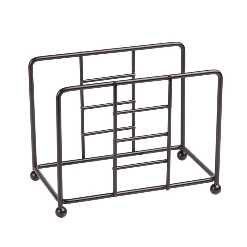 Creative Home Iron Works Iron Wire Napkin Holder with Black Powder Coating - Black