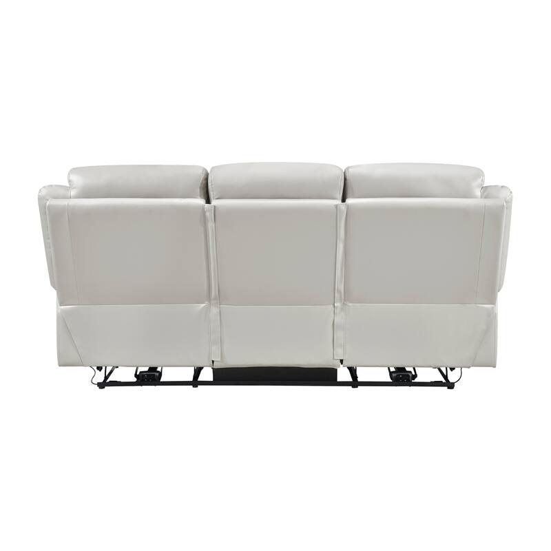 Garrey Leather 2-Piece Power Double Reclining Living Room Sofa Set