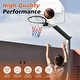 preview thumbnail 6 of 5, Basketball Double Spring Solid Rim, 18" Steel Basketball Rim for Indoor and Outdoor Black