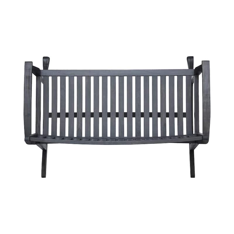 Patio Acacia Wood Rocking Loveseat