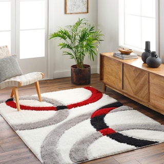 Livabliss Bologna Transitional Geometric Plush Area Rug